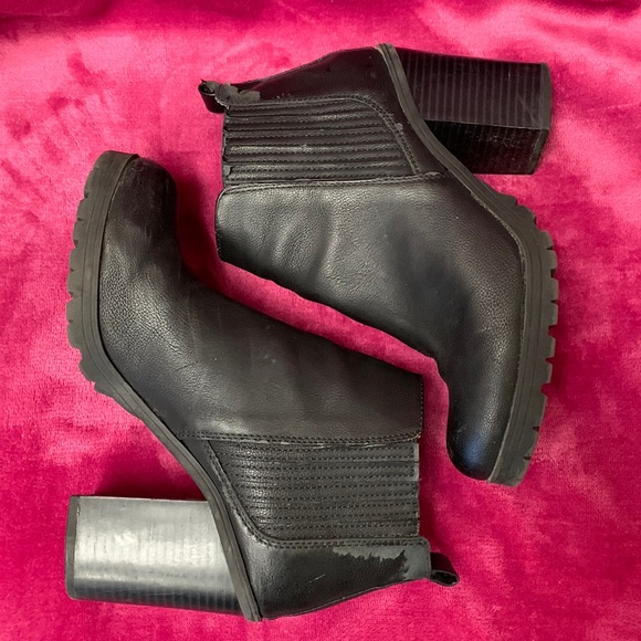 Sam & Libby Black Boots Size 7.5 - Picture 1 of 9